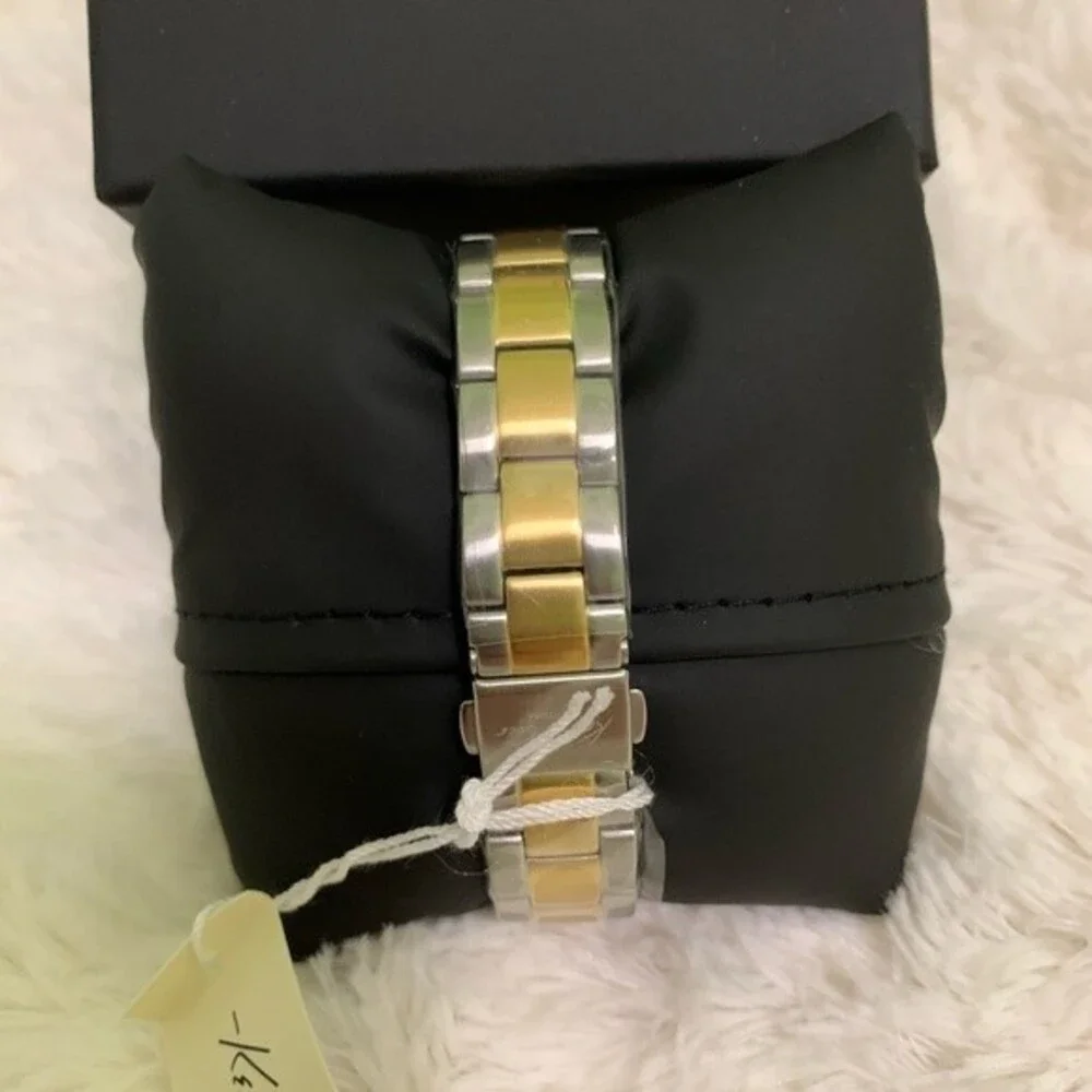 Kenneth Cole New York Analog Watch Two-Tone Stainless Steel Round Japanes Quartz